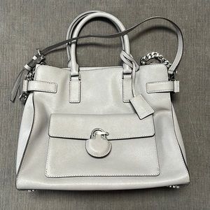 Michael kors grey leather bag
